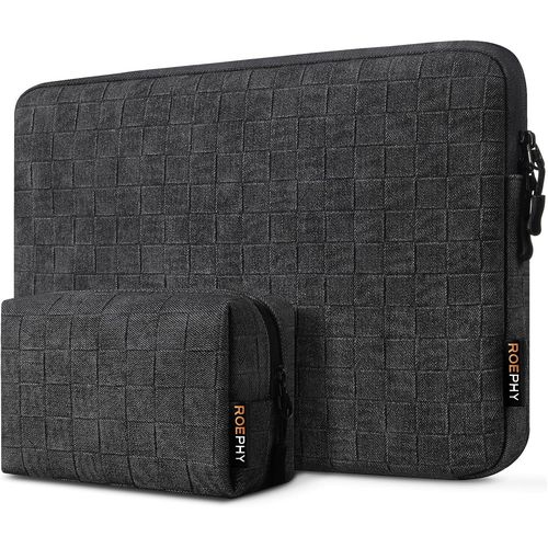 16 Pouces Housse De Protection Ordinateur Portable Sac Ordi Pochette Ordinateur Pour 16"" Dell/Hp Pavilion Envy/Lenovo Thinkpad Ideapad/Asus Vivobook, Noir Gris[ORD626213]