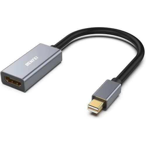 Adaptateur Mini Displayport Vers Hdmi 4K@30Hz, Thunderbolt 2 Vers Hdmi Compatible Pour Macbook Air/Pro, Microsoft Surface Pro/Dock, Moniteur,Projecteur [Connecteurs Dorés Et Coque [ORD626487]