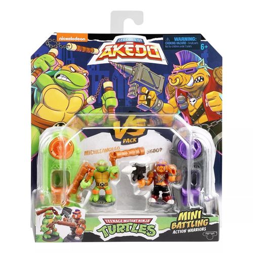 Akedo Teenage Mutant Ninja Turtles Michelangelo Vs Bebop