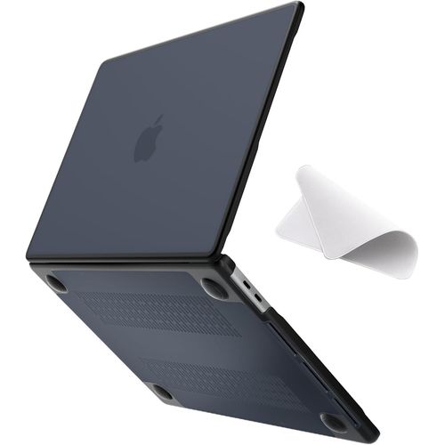 Coque Anti-Fissuration Compatible Avec Macbook Pro 13 Pouces M2/M1 A2338 A2251 A2289 A2159 A1989 A1708 A1706, Version 2022-2016, Bord En Tpu Noir Et Etui En Pc Rigide, Noir Mat[ORD624146]