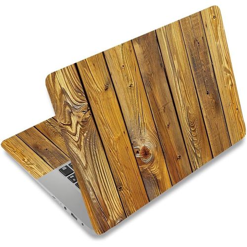 Bois Grain Planche Motif Ordinateur Portable Skin Autocollant Stickers Convient 12 « 13 » 13,3 » 14 « 15 Pouces Ordinateur Portable Universel Cahier Abstrait Art Protecteur Pc Auto[ORD626058]