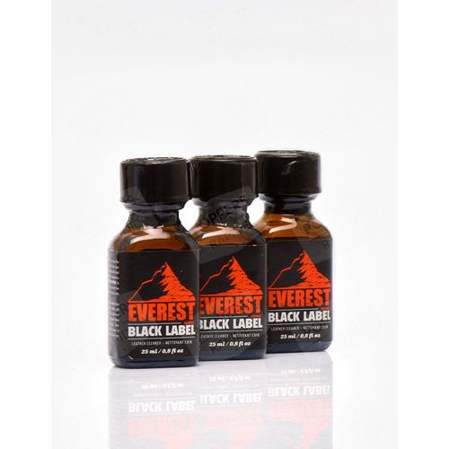 Poppers Everest Black Label 25 Ml Lot 3 Flacons