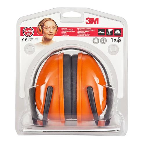 casque anti-bruit orange 3M