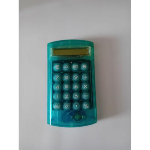 Calculatrice convertisseur euro bleu