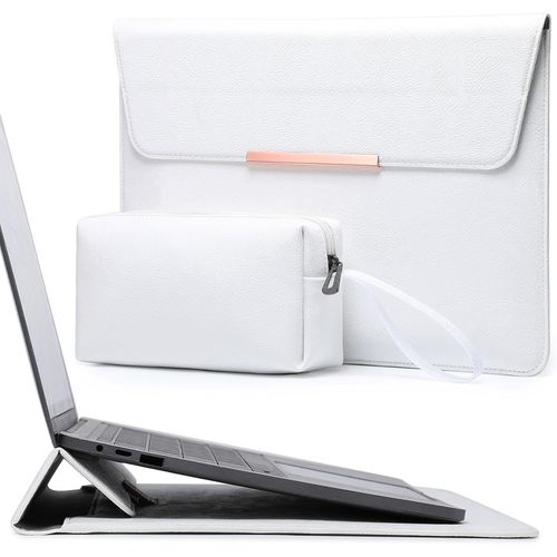 13,3-14 Pouces Housse Pour Ordinateur Portable Avec Support Intégré Pour Macbook Pro 14 M3/M2/M1 A2918 A2992 2024-2021, Air 13, 13,5-13,8 Surface Laptop, Avec Pochette, Motif Litch[ORD623627]