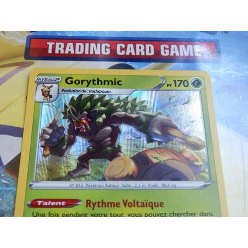 Carte Pokemon Française Officielle Très Rare - Gorythmic - Pv 170 - Évolution De Badabouin - Niveau 2 - N° 014/202 * - En Holographique