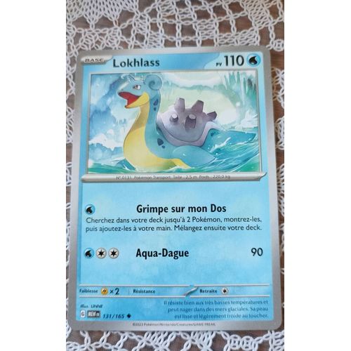 Carte Pokémon Ev 3.5: Lokhlass 131/165.