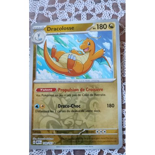 Carte Pokémon Ev 3.5 Reverse: Dracolosse 149/165.