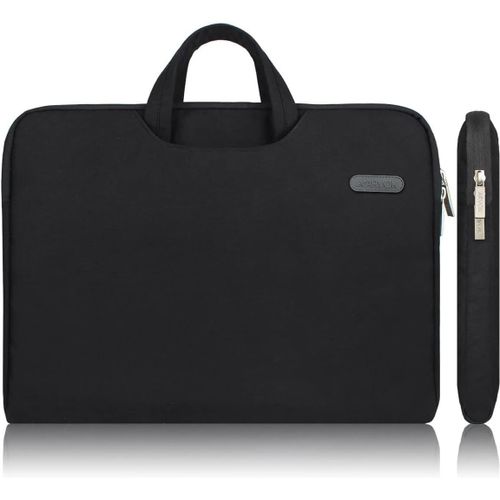 17 17.3 Pouces Housse Avec Poignée Pour Ordinateur Portable Sacoche Pochette Pc En Toile De Protection Ordinateur Pour Macbook Pro Retina/Asus/Dell/Hp/Lenovo/Tashiba/Sony - Noir[ORD625918]