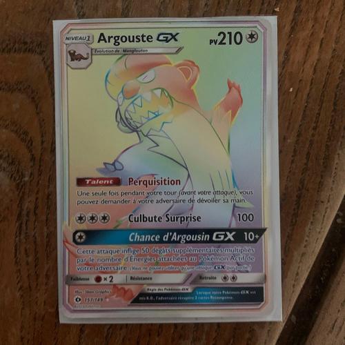 Argouste Gx Rainbow - Pokemon 157/149 Soleil Et Lune Sl1 Fr
