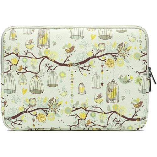 Housse De Protection Imperméable En Néoprène Pour Ordinateur Portable 12"" - Pour Acer/Asus/Dell/Lenovo/Hp/Samsung (Oiseau Beige, 14"")[ORD626442]
