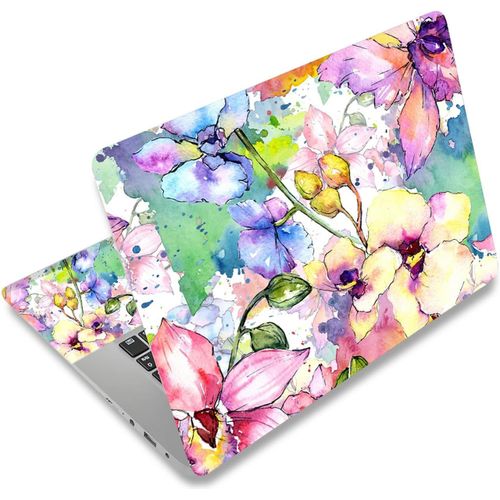 Film De Protection Autocollant En Vinyle Pour Ordinateur Portable 13"", 13,3"", 14"", 15"", 15,4"", 15,6"", 15,6"", Film De Protection Autocollant Décoratif (Couleur Fleur)[ORD625105]