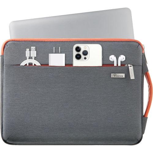 Housse Ordinateur Portable 15.6 16 Pouces (37×25,5×2,5Cm) Pochette Ordinateur, Housse Pc Avec Poignée Pour Macbook Pro 16 Acer Conceptd 16 Lenovo 16 Inspiron 16 Ideapad 15.6, Gris [ORD624952]