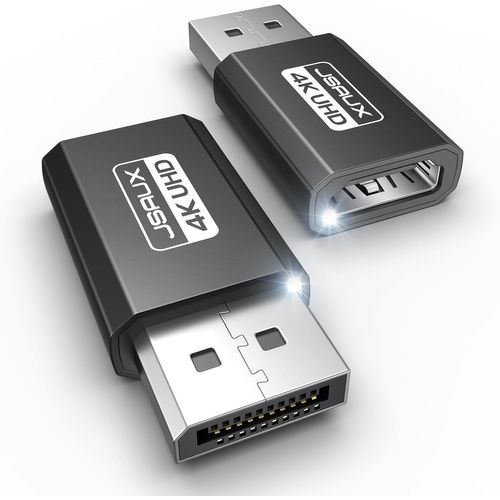 Adaptateurs Displayport Vers Hdmi 4K Paquet De 2, Résolution 4K@30 Hz Hdtv Convertisseur Durable Dp Mâle Vers Hdmi Femelle Pour Tv, Thinkpad, Hdtv, Moniteur, Projecteurs, Ordinateu[ORD624739]