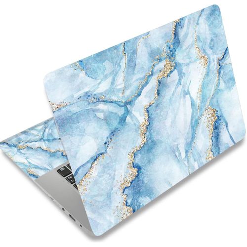 Finest Folia Film De Protection Autocollant En Vinyle Pour Ordinateur Portable 13"", 13,3"", 14"", 15"", 15,4"", 15,6"", 15,6"" (Marbre Bleu Et Blanc)[ORD625103]