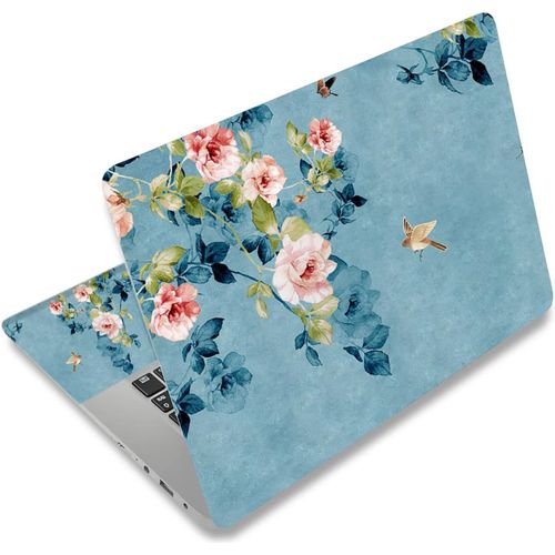 Film De Protection Autocollant En Vinyle Pour Ordinateur Portable 13"", 13,3"", 14"", 15,4"", 15,4"", 15,6"", 15,6"", Film De Protection Décoratif (Oiseau Et Fleur)[ORD625104]