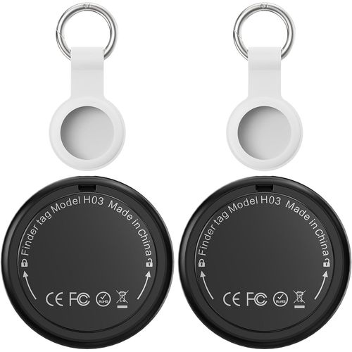 KGABERY-Traceur Bluetooth-2 Pack Air Tracker Tag Compatible Avec Apple Local r (Uniquement Ios 14.5+),Trouve Téléphone Et Clés,Gps Localisateur Pour Sac À Dos,Animaux,Voiture,Portefeuille,Enfants