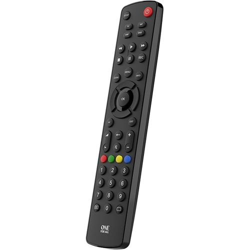 KGABERY-Télécommande Universelle Contour 4-Noire¿Parfaite Remplacement Tv Décodeur Dvd Blu-Ray Et Appareils AudioGarantie De Fonctionner Avec Toutes Les Marques.Urc 1240