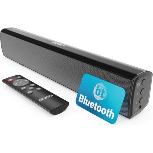 KGABERY-50W Barre De Son Tv Bluetooth|Enceinte Tv Home Cinema 2.0|Barres De Son Avec Entrée Optique,Rca,Usb,Mp3 Et Aux|Réglages Personnalisés De L'Égal ur Et Télécommande Bowfell Noir