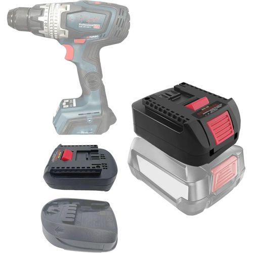 KGABERY-Adaptateur De Batterie Pour Batterie Bosch,Conversion Des Batteries Bosch 18 V Pba (Vert) En Batteries Professionnelles Gba Bosch 18 V,Compatible Avec Les Outils Électriques Bosch De La Série
