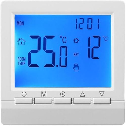 KGABERY-Thermostat Numérique Programmable Pour La Maison,Contrôleur De Température Intelligent,Thermostat De Chaudière À Gaz,Thermostat De Chauffage Mural Lcd