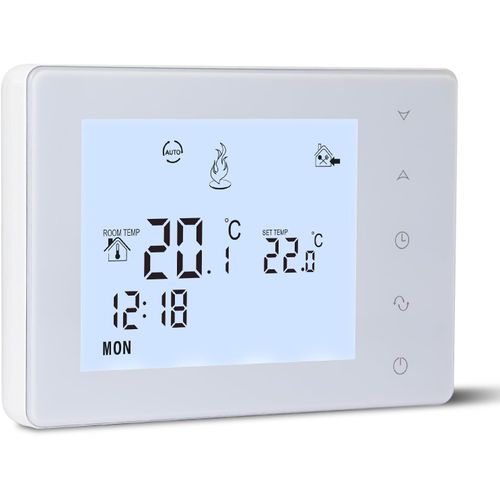 KGABERY-Beok Thermostat Chaudiere Gaz 2 Fils À Piles,Thermostat Mural,Thermostats Programmable Filaire,Thermostats D',Alimentation Par Piles 2 Aa,Aucune Fonction Wifi,Pile Non Incluse