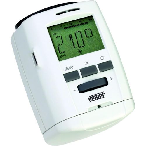 KGABERY-Ve740700 Thermopro-Tête Thermostatique De Radiateur,Programmation Hebdomadaire,Alimenté Par Batterie,Blanc