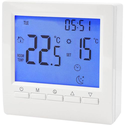 Kgabery-Thermostat Numérique Pour Chaudière À Gaz,Montage Mural,Commande De Chaudière Et Chauffage Au Sol,Avec Sécurité Enfant Et Protection Contre Le Gel