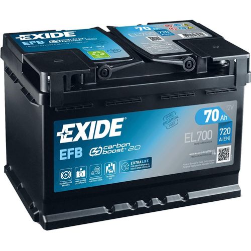 Kgabery-Exide Efb El700 Batterie De Voiture 70ah 720a