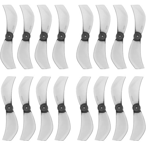 Kgabery-Lot De 16 Hélices À 2 Lames (8cw+8ccw) Trou D'arbre De 1,0 Mm Compatible Avec Meteor 75 Micro Brushless Whoop Frame Drone Quadcopter 08028 40 Mm,Gris-Générique