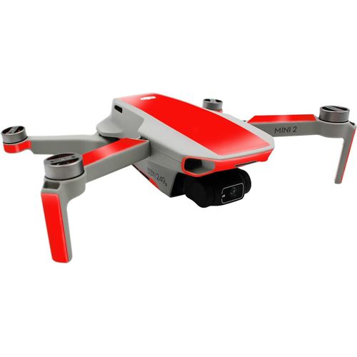 Kgabery-Film De Protection D'écran Compatible Avec Drone Dji Mini 2 Et Contrôleur-Ajustement Parfait-Imperméable-Film Design (Collage Partiel,K156-11 Rouge Fluo-Générique
