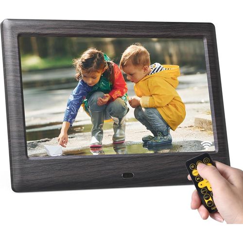 KGABERY-Cadre Photo Numérique 7 Pouces,Cadre Photo Électronique,Écran Ips,Lecteur Photo/Musique/Vidéo/Calendrier/Alarme,Prend En Charge Usb Ou Carte Sd,Rotation Automatique,Avec Télécommande