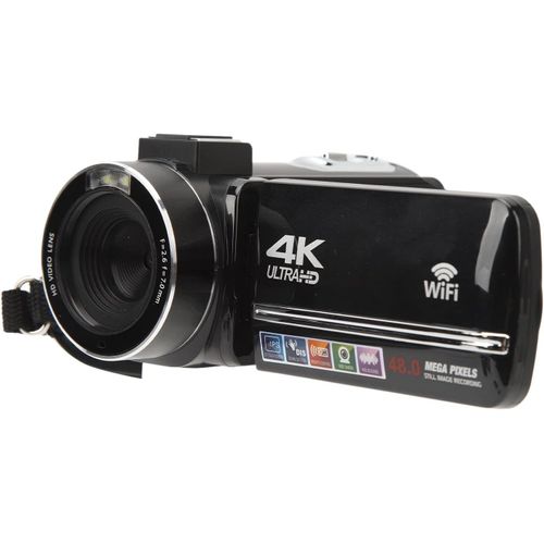 KGABERY-Caméra Vidéo 4K,Caméra Vidéo,Caméscope,Écran Tactile 48 Mp 3,0 Pouces,Zoom Numérique 18X,Enregistreur Wifi Avec Télécommande