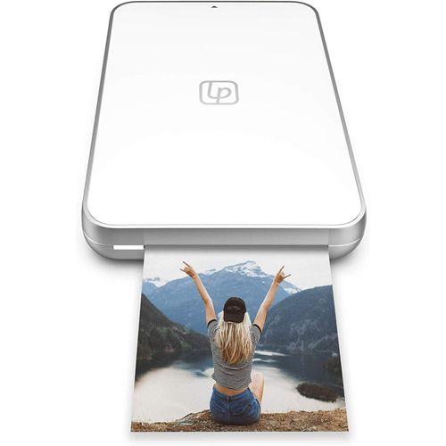 KGABERY-Ultra Slim Printer,Portable Bluetooth Photo,Video And Gif Instant Printer With Video Embed Technology,Editing Suite And Social App Iphone-White,Blanc,2X3