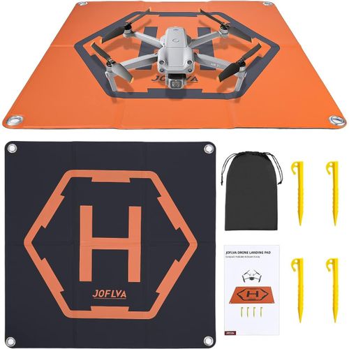Kgabery-Piste Atterrissage Drone 50cm,Tapis D'atterrissage Pliable Étanche Universel,Drone Landing Pad,Accessoires De Drones Pour Mavic 3/ Dji Fpv/Mavic Mini 2/ Mavic Air 2/ Mavic 2/Dji Mini 3 Pro.-Générique
