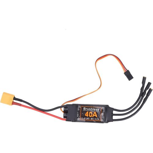 Kgabery-Contrôleur De Vitesse Esc 40a Sans Balais,Contrôleur De Vitesse De Moteur Sans Balais Sortie Bec 5v/3a Pour Rc Drone Avions Hélicoptère Fpv-Générique