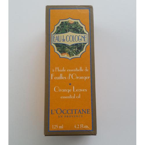L'occitane En Provence Eau De Cologne À L'huile Essentielle De Feuilles D'oranger 125 Ml 