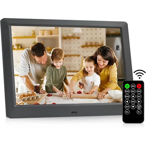 KGABERY-Cadre Photo Numérique De 8,7 Pouces,Cadre Photo Électronique 1024x768 Hd Ips,Écran Photo,Musique,Lecteur Vidéo,Calendrier,Réveil Avec Télécommande,Prise En Charge Usb Ou Carte Sd