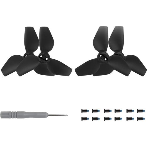 Kgabery-Hélice De Rechange Pour Dji Neo-Légère,Sûre,Multicolore,Silencieuse,Blocage Rapide,Accessoire De Drones Légers Et Robustes (Noir Pour 2 Paires)-Générique