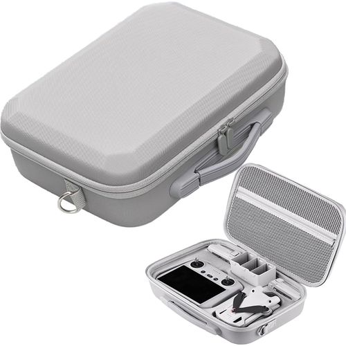 Kgabery-Mini 3 Pro Étui Portable En Cuir Pu Cas Voyage Espace De Rangement Sac De Transport Pour Contrôleur De Drone Dji Mini 3/ Mini 3 Pro Et Autres Accessoires,Gris-Générique