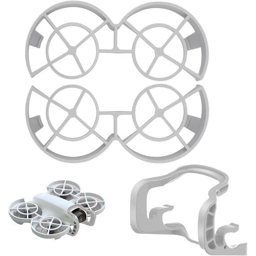 Kgabery-Kit D'accessoires Anti-Collision 2-En-1 Pour Drone Dji Neo Protection D'hélice Et Protection Nacelle Pour Dji Neo Protection Complète-Gris-Générique