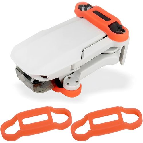Kgabery-Mini 4k/Mini 2 Se Support D'hélice Guard Prop Blade Stabilizer-Support De Protection En Silicone,Accessoires De Drone Légers Et Résistants,Couleurs Rouge Et Gris,Facile À Installer-Générique