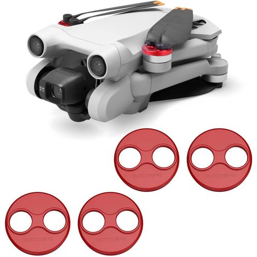 Kgabery-Mavic Mini 3 4 Pro Lot De 4 Capuchons De Moteur En Aluminium Pour Drone Dji Mini 4 Pro/Mini 3 Pro Accessoires Anti-Poussière Et Étanches Rouge-Générique