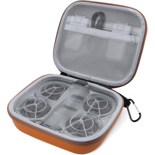 Kgabery-Étui De Transport Pour Dji Neo-Petit Sac Compact En Cuir Synthétique-Pour Accessoires De Drone Dji Neo (Orange)-Générique
