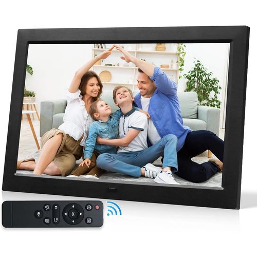 KGABERY-Cadre Photo Numérique,10 Pouces,1280x800 Ips,Prend En Charge Usb Ou Carte Sd (128 Go),Lecteur Photo,Musique,Vidéo,Calendrier,Alarme,Rotation Automatique,Design Simple Du Système