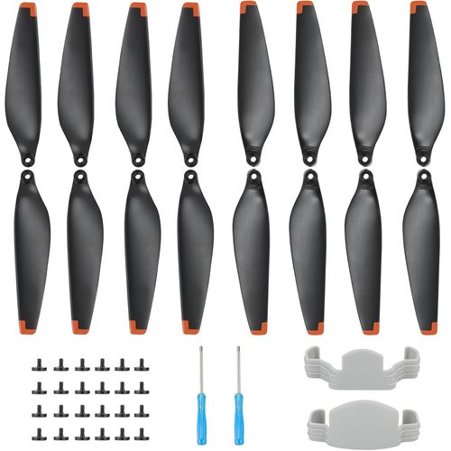 Kgabery-Lot De 16 Hélices 6030f Pour Mini 4 Pro/Mini 3 Pro,Faible Bruit Et Dégagement Rapide (Orange) Compatibles Avec Dji Mini 4 Pro/Mini 3 Pro,2 Stabilisateurs D'hélice-Générique