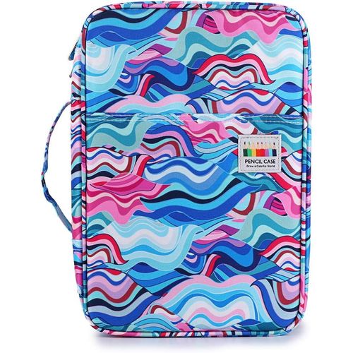300 Trousse De Crayon Sac À Crayons/Stylos/Feutres Pour L'école Et Bureau Avec Grand Capacité (Vague)