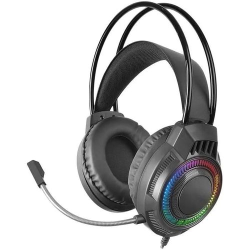 Casque Gaming - Mars Gaming - Mh124 - Éclairage Frgb Rainbow - Micro Flexible - Contrôle Volume