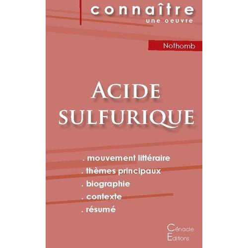 Acide Sulfurique - Fiche De Lecture