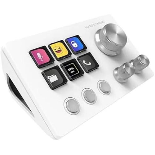 Control Deck - MARS GAMING - MSD-Two - 6 Touches LCD Personnalisables - 3 Boutons - 3 Molettes Multifonctions
